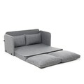 Canapea extensibila 2 locuri, Futon, 859FTN2874, Metal , Gri deschis