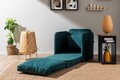 Fotoliu extensibil, Futon, 859FTN2878, Metal , Verde petrol