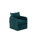 Fotoliu extensibil, Futon, 859FTN2878, Metal , Verde petrol