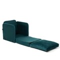 Fotoliu extensibil, Futon, 859FTN2878, Metal , Verde petrol