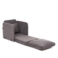 Fotoliu extensibil, Futon, 859FTN2880, Metal , Gri