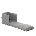 Fotoliu extensibil, Futon, 859FTN2881, Metal , Gri deschis