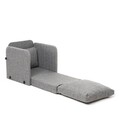 Fotoliu extensibil, Futon, 859FTN2881, Metal , Gri deschis
