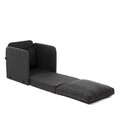 Fotoliu extensibil, Futon, 859FTN2882, Metal , Gri inchis