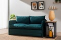 Canapea extensibila 2 locuri, Futon, 859FTN2885, Metal , Verde petrol