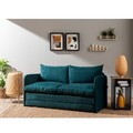 Canapea extensibila 2 locuri, Futon, 859FTN2885, Metal , Verde petrol