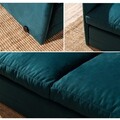 Canapea extensibila 2 locuri, Futon, 859FTN2885, Metal , Verde petrol