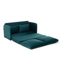 Canapea extensibila 2 locuri, Futon, 859FTN2885, Metal , Verde petrol