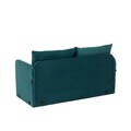 Canapea extensibila 2 locuri, Futon, 859FTN2885, Metal , Verde petrol