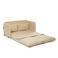 Canapea extensibila 2 locuri, Futon, 859FTN2886, Metal , Crem