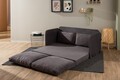 Canapea extensibila 2 locuri, Futon, 859FTN2887, Metal , Gri