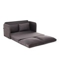 Canapea extensibila 2 locuri, Futon, 859FTN2887, Metal , Gri