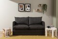 Canapea extensibila 2 locuri, Futon, 859FTN2889, Metal , Gri inchis