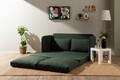 Canapea extensibila 2 locuri, Futon, 859FTN2890, Metal , Verde