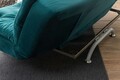 Canapea extensibila 3 locuri, Futon, 859FTN2893, Metal , Verde petrol