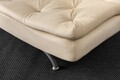 Canapea extensibila 3 locuri, Futon, 859FTN2894, Metal , Crem