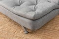 Canapea extensibila 3 locuri, Futon, 859FTN2897, Metal , Gri deschis