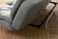 Canapea extensibila 3 locuri, Futon, 859FTN2897, Metal , Gri deschis