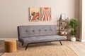Canapea extensibila 3 locuri, Futon, 859FTN2899, Metal , Gri