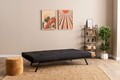 Canapea extensibila 3 locuri, Futon, 859FTN2900, Metal , Negru