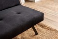 Canapea extensibila 3 locuri, Futon, 859FTN2900, Metal , Negru