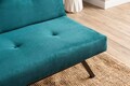 Canapea extensibila 3 locuri, Futon, 859FTN2901, Metal , Verde petrol