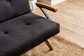 Canapea extensibila 3 locuri, Futon, 859FTN2904, Metal , Negru