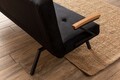 Canapea extensibila 3 locuri, Futon, 859FTN2904, Metal , Negru