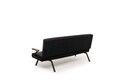 Canapea extensibila 3 locuri, Futon, 859FTN2904, Metal , Negru