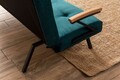 Canapea extensibila 3 locuri, Futon, 859FTN2905, Metal , Verde petrol