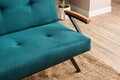 Canapea extensibila 3 locuri, Futon, 859FTN2905, Metal , Verde petrol