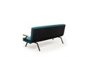 Canapea extensibila 3 locuri, Futon, 859FTN2905, Metal , Verde petrol