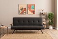 Canapea extensibila 3 locuri, Futon, 859FTN2906, Metal , Gri inchis