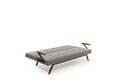 Canapea extensibila 3 locuri, Futon, 859FTN2907, Metal , Gri deschis