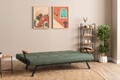 Canapea extensibila 3 locuri, Futon, 859FTN2908, Metal , Verde