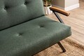 Canapea extensibila 3 locuri, Futon, 859FTN2908, Metal , Verde