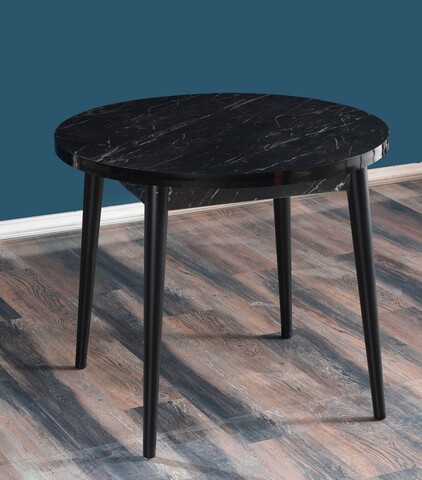 Masa, Hanah Home, Stil Bendir, Alb/Negru