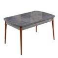 Masa extensibila, Hanah Home, Aris, 132x79x76.5 cm, Antracit / Nuc