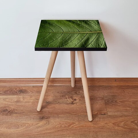 Masuta, Leona, Shp103, 35x42x35 cm, MDF , Verde/Negru