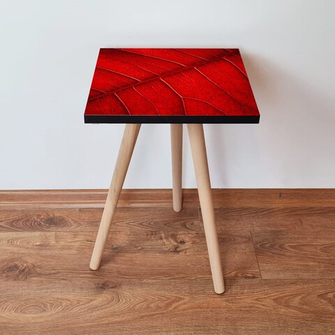Masuta, Leona, Shp104, 35x42x35 cm, MDF , Roșu/Negru