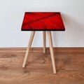 Masuta, Leona, Shp104, 35x42x35 cm, MDF , Roșu/Negru