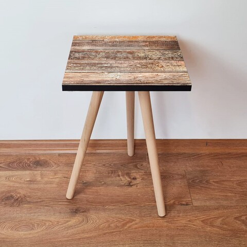 Masuta, Leona, Shp121, 35x42x35 cm, MDF , Maro / Cămilă / Negru