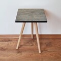 Masuta, Leona, Shp126, 35x42x35 cm, MDF , Bleumarin/Auriu