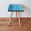 Masuta, Leona, Shp129, 35x42x35 cm, MDF , Albastru/Negru