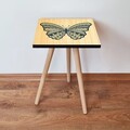 Masuta, Leona, Shp13, 35x42x35 cm, MDF , Camel / Negru