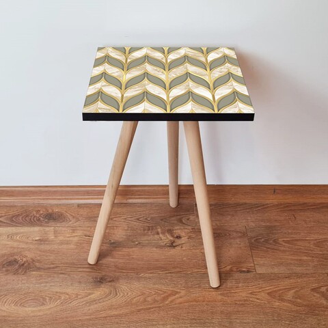 Masuta, Leona, Shp137, 35x42x35 cm, MDF , Bej / Gri / Alb