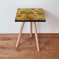 Masuta, Leona, Shp146, 35x42x35 cm, MDF , Camel / Negru