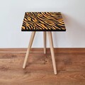 Masuta, Leona, Shp149, 35x42x35 cm, MDF , Portocaliu/Negru