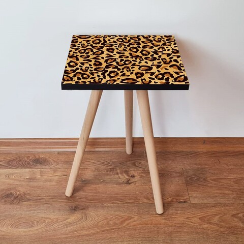 Masuta, Leona, Shp151, 35x42x35 cm, MDF , Camel / Maro / Negru