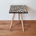 Masuta, Leona, Shp152, 35x42x35 cm, MDF , Alb / Cămilă / Negru